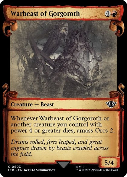 Warbeast of Gorgoroth (Showcase Scrolls), Universes Beyond: The Lord of the Rings: Tales of Middle-earth 603