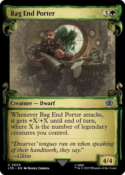 Bag End Porter (Showcase Scrolls), Universes Beyond: The Lord of the Rings: Tales of Middle-earth 604