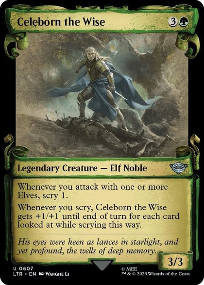 Celeborn the Wise (Showcase Scrolls), Universes Beyond: The Lord of the Rings: Tales of Middle-earth 607