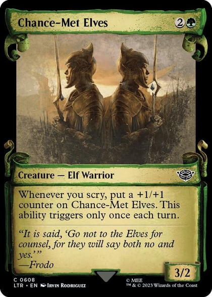 Chance-Met Elves (Showcase Scrolls), Universes Beyond: The Lord of the Rings: Tales of Middle-earth 608