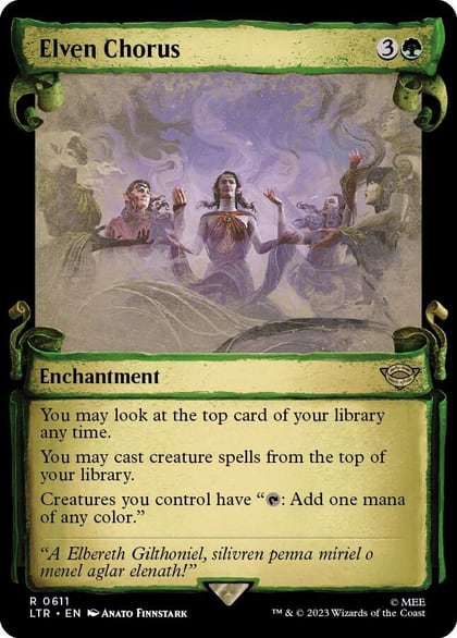 Elven Chorus (Showcase Scrolls), Universes Beyond: The Lord of the Rings: Tales of Middle-earth 611