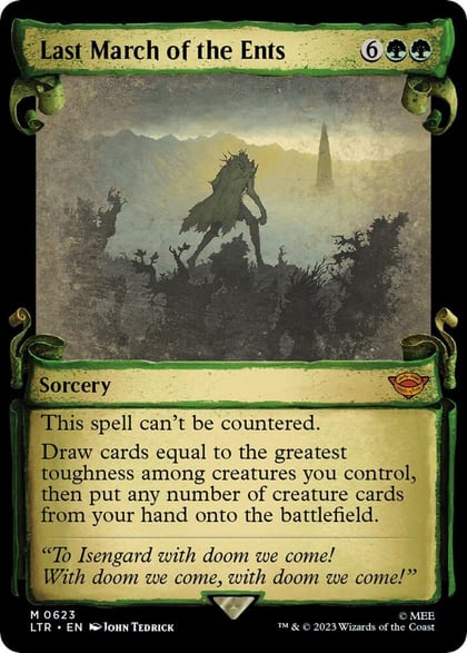 Last March of the Ents (Showcase Scrolls), Universes Beyond: The Lord of the Rings: Tales of Middle-earth 623
