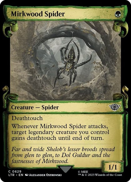 Mirkwood Spider (Showcase Scrolls), Universes Beyond: The Lord of the Rings: Tales of Middle-earth 629