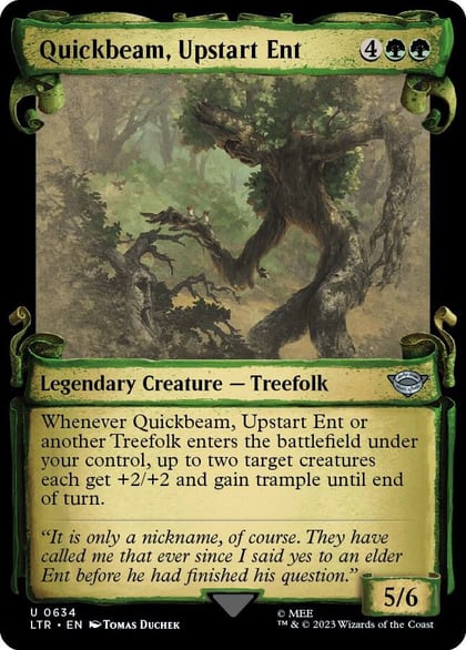 Quickbeam, Upstart Ent (Showcase Scrolls), Universes Beyond: The Lord of the Rings: Tales of Middle-earth 634