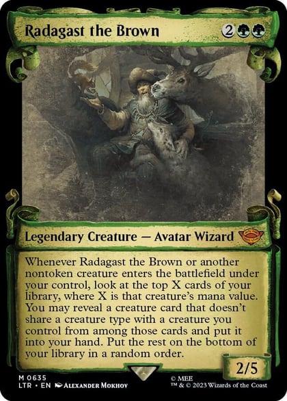Radagast the Brown (Showcase Scrolls), Universes Beyond: The Lord of the Rings: Tales of Middle-earth 635