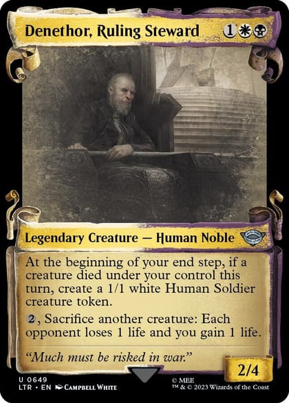 Denethor, Ruling Steward (Showcase Scrolls), Universes Beyond: The Lord of the Rings: Tales of Middle-earth 649