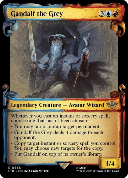 Gandalf the Grey (Showcase Scrolls), Universes Beyond: The Lord of the Rings: Tales of Middle-earth 658