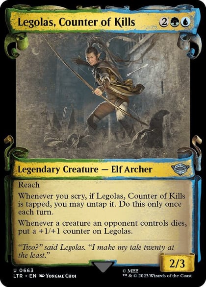 Legolas, Counter of Kills (Showcase Scrolls), Universes Beyond: The Lord of the Rings: Tales of Middle-earth 663