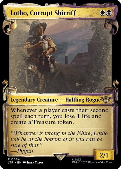 Lotho, Corrupt Shirriff (Showcase Scrolls), Universes Beyond: The Lord of the Rings: Tales of Middle-earth 664