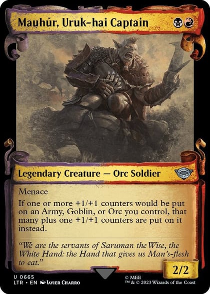 Mauhur, Uruk-hai Captain (Showcase Scrolls), Universes Beyond: The Lord of the Rings: Tales of Middle-earth 665