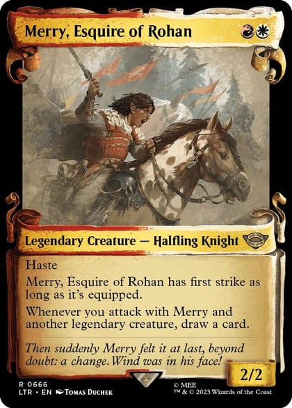 Merry, Esquire of Rohan (Showcase Scrolls), Universes Beyond: The Lord of the Rings: Tales of Middle-earth 666