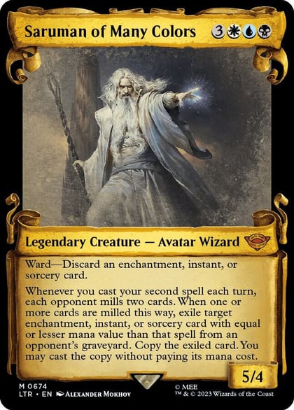 Saruman of Many Colors (Showcase Scrolls), Universes Beyond: The Lord of the Rings: Tales of Middle-earth 674