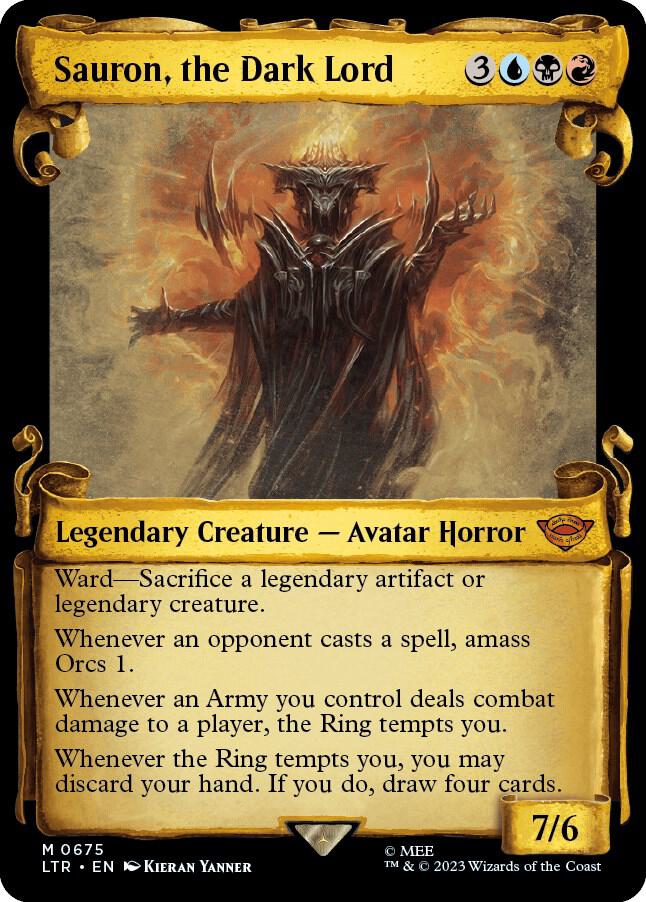 Sauron, the Dark Lord (Showcase Scrolls), Universes Beyond: The Lord of the Rings: Tales of Middle-earth 675