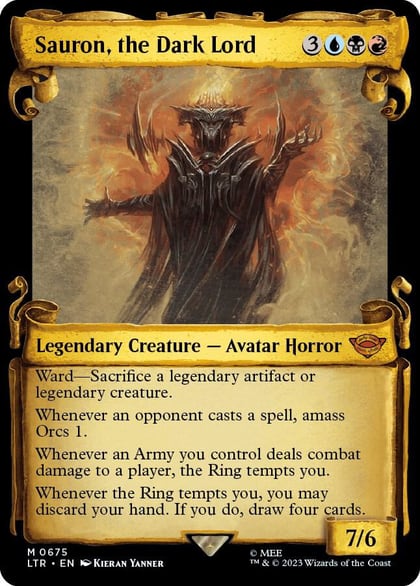 Sauron, the Dark Lord (Showcase Scrolls), Universes Beyond: The Lord of the Rings: Tales of Middle-earth 675