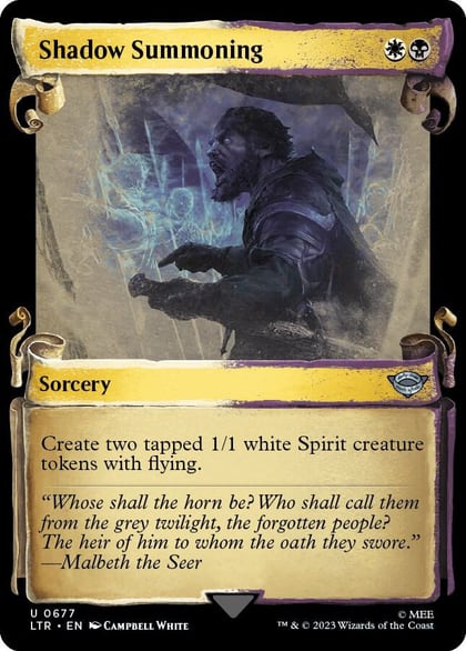 Shadow Summoning (Showcase Scrolls), Universes Beyond: The Lord of the Rings: Tales of Middle-earth 677