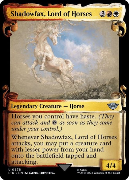 Shadowfax, Lord of Horses (Showcase Scrolls), Universes Beyond: The Lord of the Rings: Tales of Middle-earth 678