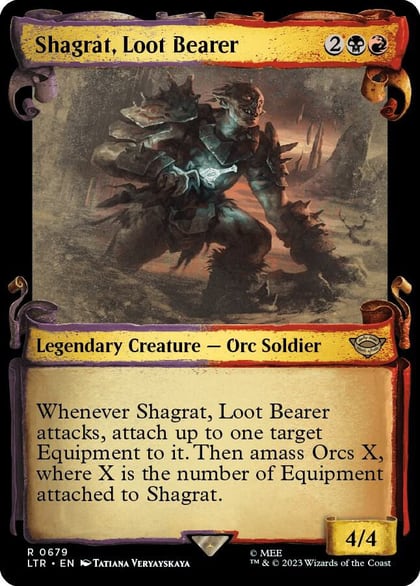 Shagrat, Loot Bearer (Showcase Scrolls), Universes Beyond: The Lord of the Rings: Tales of Middle-earth 679