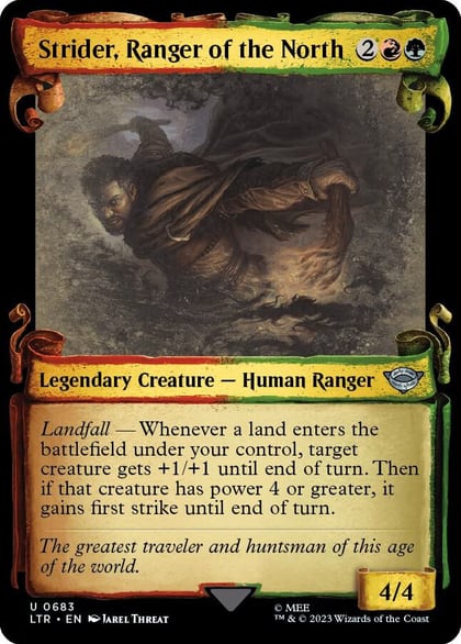 Strider, Ranger of the North (Showcase Scrolls), Universes Beyond: The Lord of the Rings: Tales of Middle-earth 683