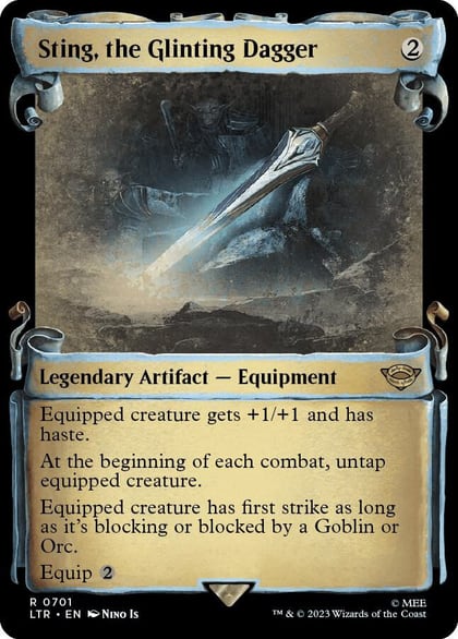 Sting, the Glinting Dagger (Showcase Scrolls), Universes Beyond: The Lord of the Rings: Tales of Middle-earth 701