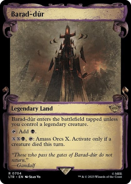 Barad-dur (Showcase Scrolls), Universes Beyond: The Lord of the Rings: Tales of Middle-earth 704