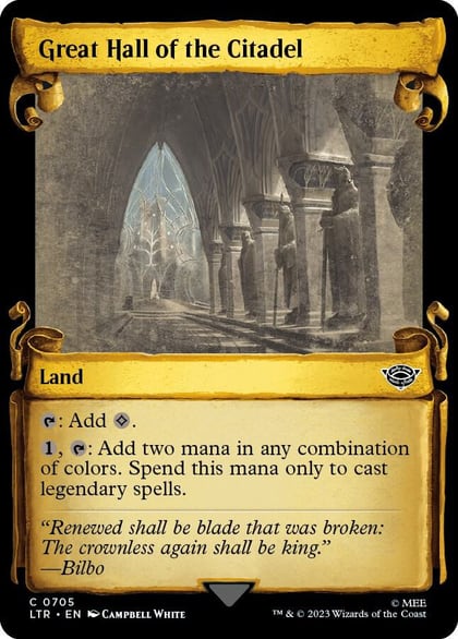 Great Hall of the Citadel (Showcase Scrolls), Universes Beyond: The Lord of the Rings: Tales of Middle-earth 705