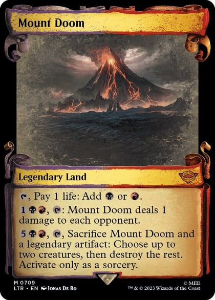 Mount Doom (Showcase Scrolls), Universes Beyond: The Lord of the Rings: Tales of Middle-earth 709