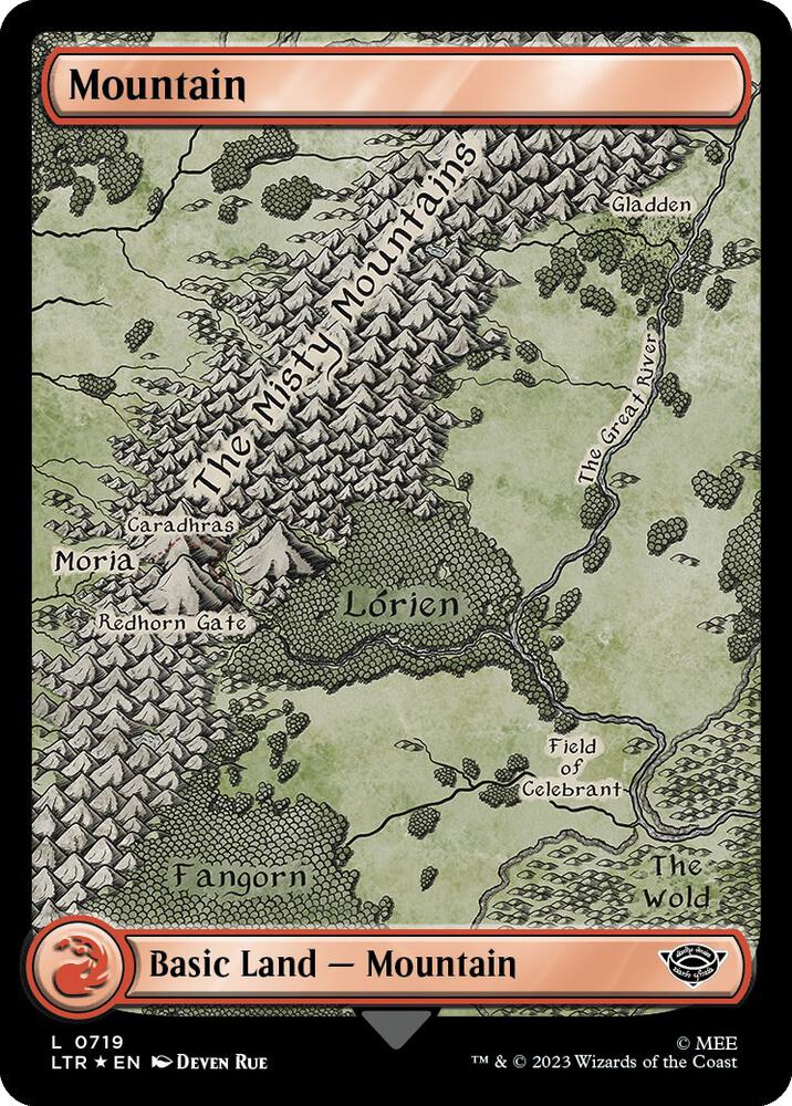 Mountain (0719) (Surge Foil), Universes Beyond: The Lord of the Rings: Tales of Middle-earth 719