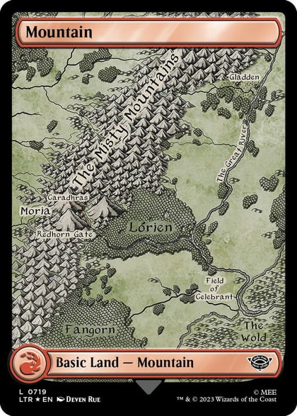 Mountain (0719) (Surge Foil), Universes Beyond: The Lord of the Rings: Tales of Middle-earth 719