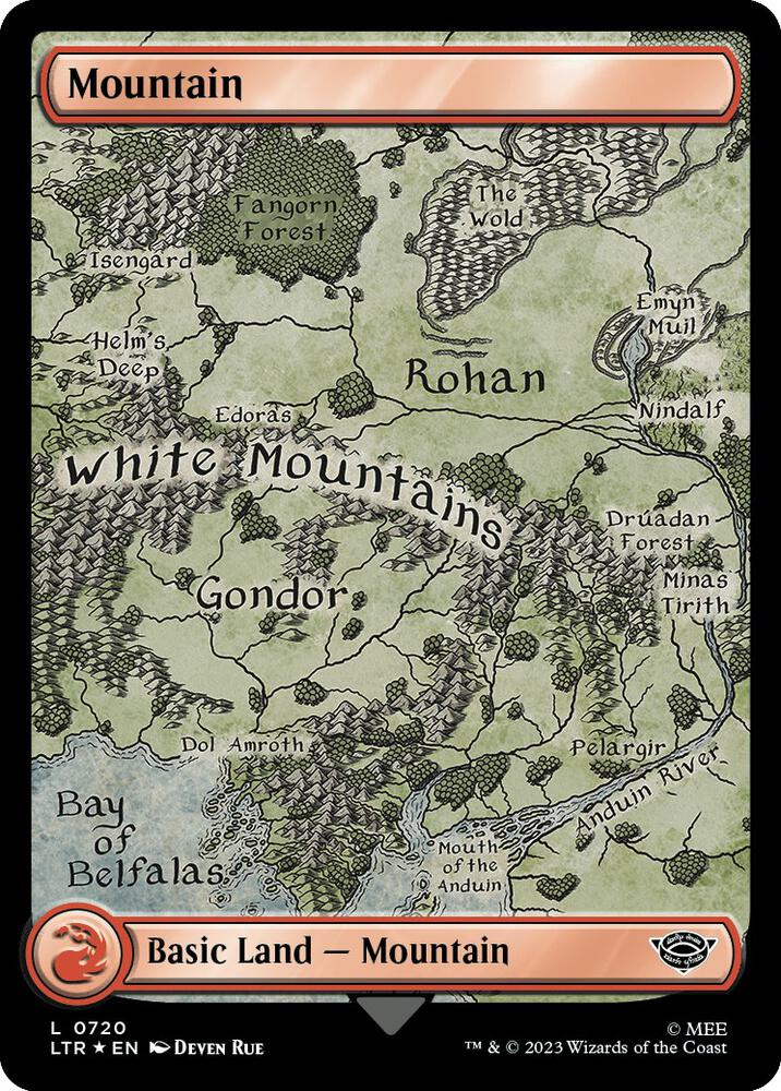 Mountain (0720) (Surge Foil), Universes Beyond: The Lord of the Rings: Tales of Middle-earth 720