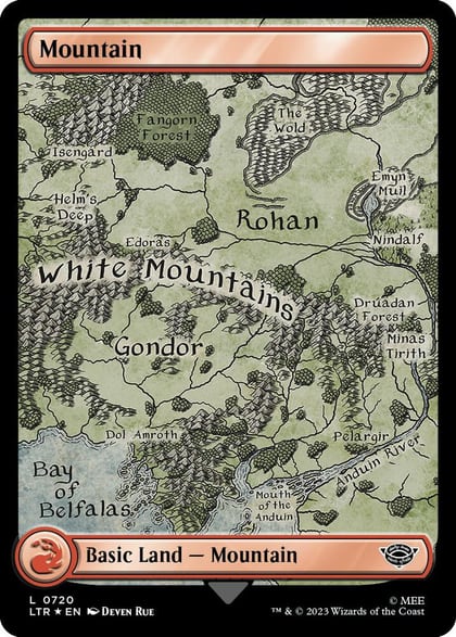 Mountain (0720) (Surge Foil), Universes Beyond: The Lord of the Rings: Tales of Middle-earth 720
