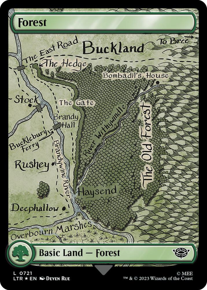 Forest (0721) (Surge Foil), Universes Beyond: The Lord of the Rings: Tales of Middle-earth 721