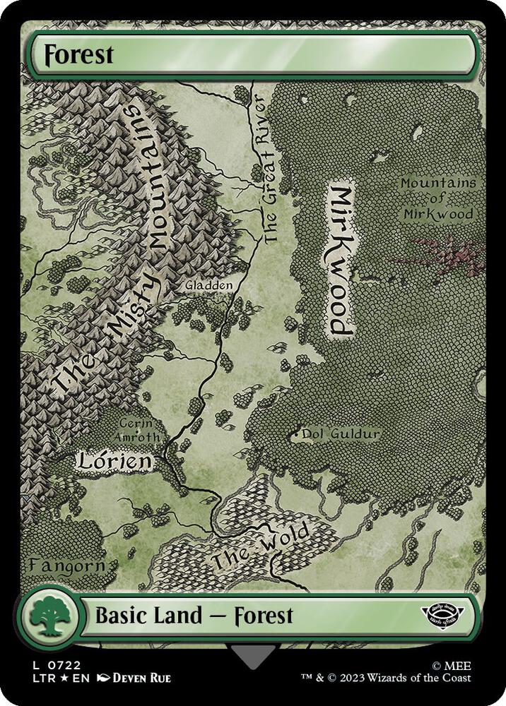 Forest (0722) (Surge Foil), Universes Beyond: The Lord of the Rings: Tales of Middle-earth 722