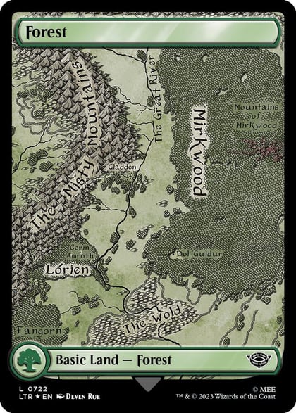 Forest (0722) (Surge Foil), Universes Beyond: The Lord of the Rings: Tales of Middle-earth 722