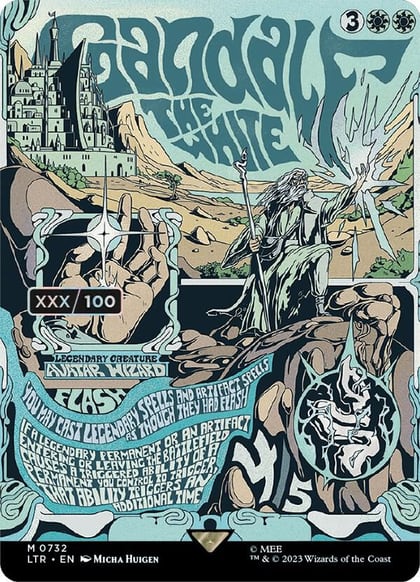 Gandalf the White (Borderless Poster) (Serial Numbered), Universes Beyond: The Lord of the Rings: Tales of Middle-earth 732