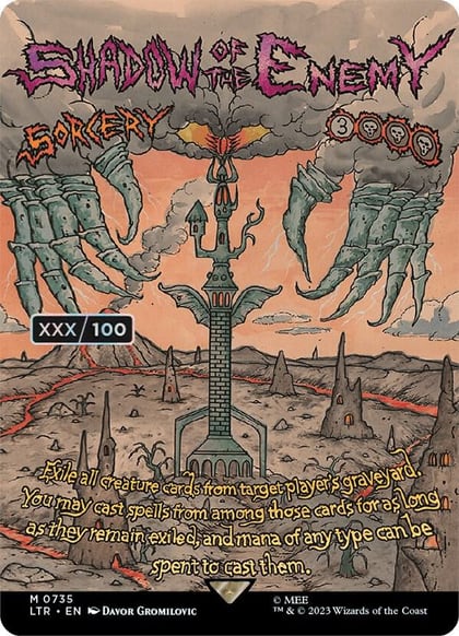 Shadow of the Enemy (Borderless Poster) (Serial Numbered), Universes Beyond: The Lord of the Rings: Tales of Middle-earth 735