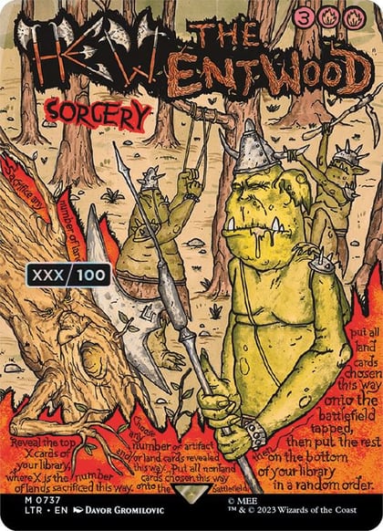 Hew the Entwood (Borderless Poster) (Serial Numbered), Universes Beyond: The Lord of the Rings: Tales of Middle-earth 737