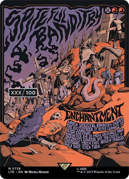 Spiteful Banditry (Borderless Poster) (Serial Numbered), Universes Beyond: The Lord of the Rings: Tales of Middle-earth 738