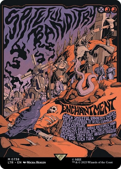 Spiteful Banditry (Borderless Poster), Universes Beyond: The Lord of the Rings: Tales of Middle-earth 738
