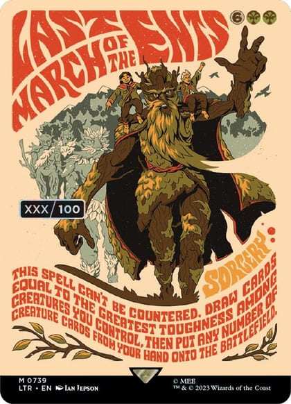 Last March of the Ents (Borderless Poster) (Serial Numbered), Universes Beyond: The Lord of the Rings: Tales of Middle-earth 739