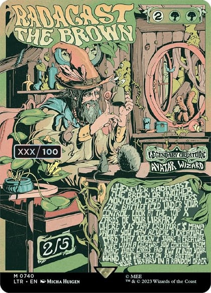 Radagast the Brown (Borderless Poster) (Serial Numbered), Universes Beyond: The Lord of the Rings: Tales of Middle-earth 740