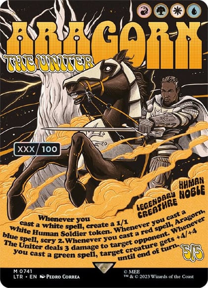 Aragorn, the Uniter (Borderless Poster) (Serial Numbered), Universes Beyond: The Lord of the Rings: Tales of Middle-earth 741
