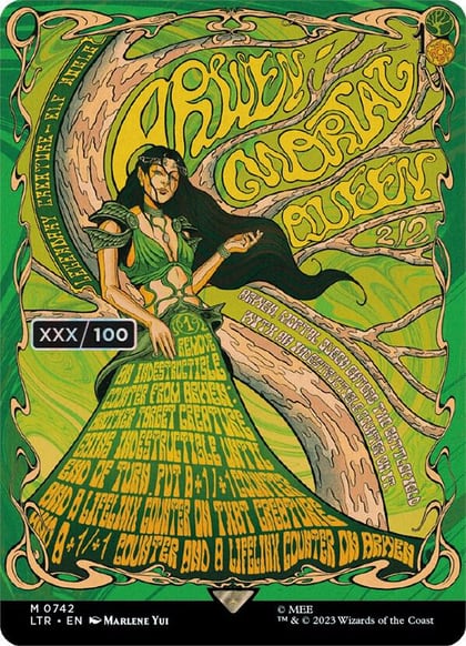 Arwen, Mortal Queen (Borderless Poster) (Serial Numbered), Universes Beyond: The Lord of the Rings: Tales of Middle-earth 742