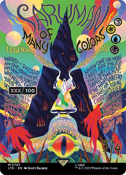Saruman of Many Colors (Borderless Poster) (Serial Numbered), Universes Beyond: The Lord of the Rings: Tales of Middle-earth 743
