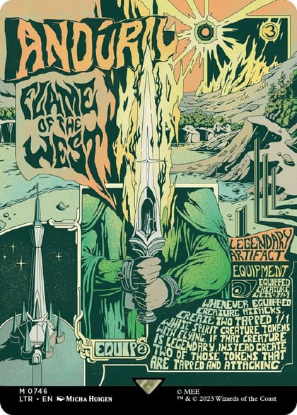 Anduril, Flame of the West (Borderless Poster), Universes Beyond: The Lord of the Rings: Tales of Middle-earth 746