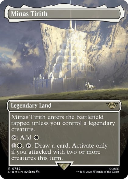 Minas Tirith (Borderless) (Surge Foil), Universes Beyond: The Lord of the Rings: Tales of Middle-earth 752