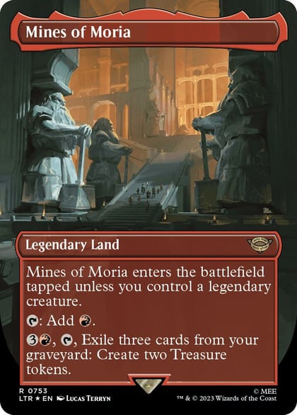 Mines of Moria (Borderless) (Surge Foil), Universes Beyond: The Lord of the Rings: Tales of Middle-earth 753