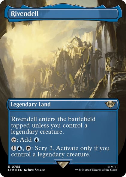 Rivendell (Borderless) (Surge Foil), Universes Beyond: The Lord of the Rings: Tales of Middle-earth 755