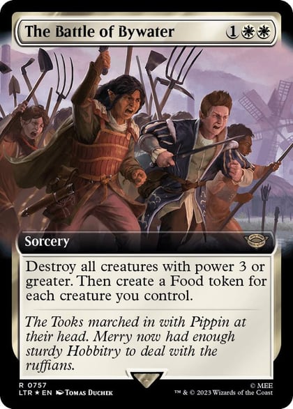 The Battle of Bywater (Extended Art) (Surge Foil), Universes Beyond: The Lord of the Rings: Tales of Middle-earth 757