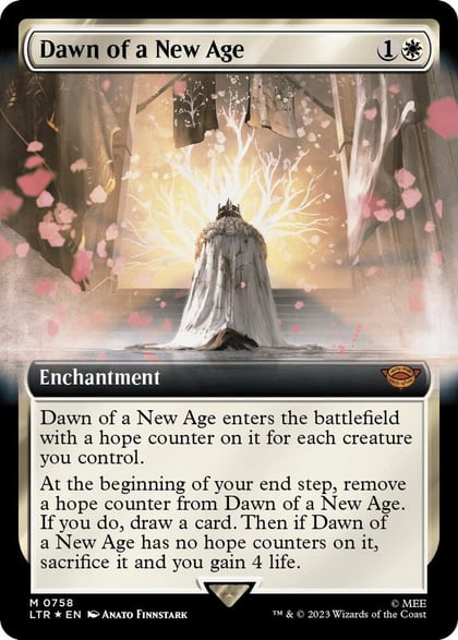 Dawn of a New Age (Extended Art) (Surge Foil), Universes Beyond: The Lord of the Rings: Tales of Middle-earth 758