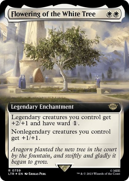 Flowering of the White Tree (Extended Art) (Surge Foil), Universes Beyond: The Lord of the Rings: Tales of Middle-earth 759